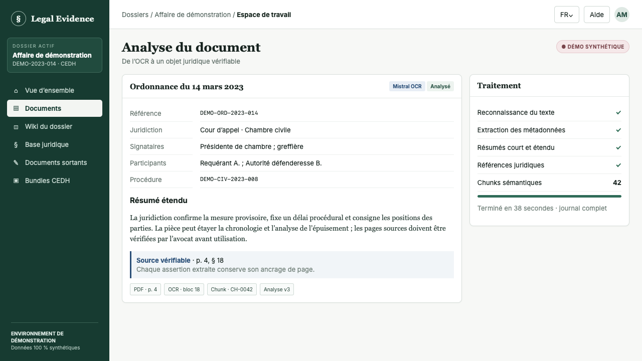 Analyse LLM d’un document juridique après Mistral OCR